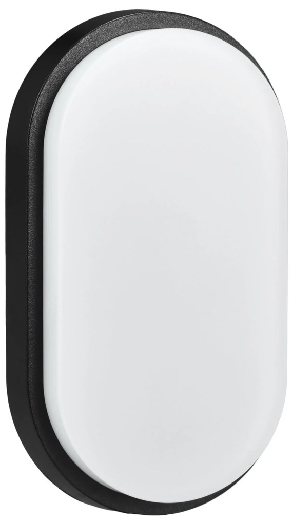 TOP LIGHT Svetlo nástenné-stropné Bari, Čierna