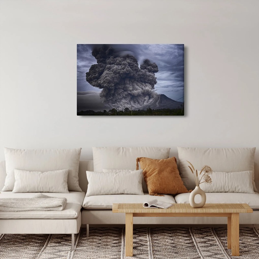 Obraz - Sopečná erupcia (90x60 cm)