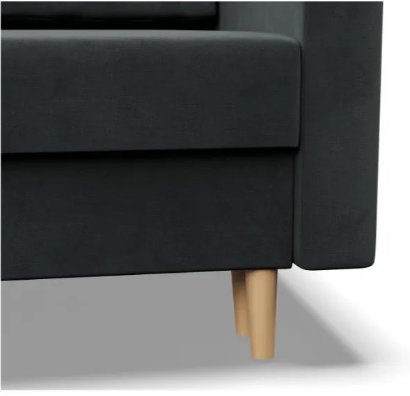 Trojmiestna rozkladacia sedačka BLANK Elegant tmavosivá