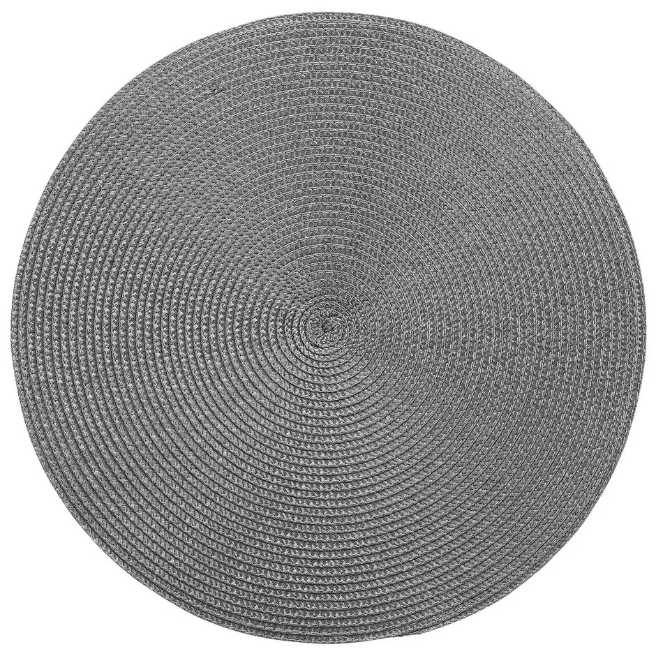 AMBIENTE Prestieranie okrúhle 38 cm - tm. sivá