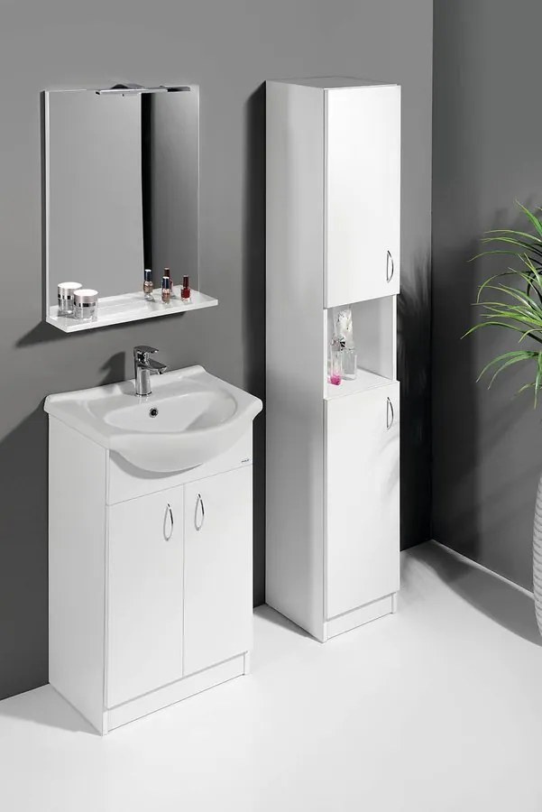 Aqualine Aqualine, SIMPLEX ECO 50 umývadlová skrinka s umývadlom 47x83,5x29cm, SIME500