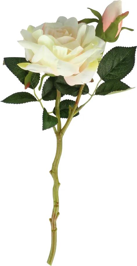 Dakls Umelá rozkvitnutá Ruža, biela