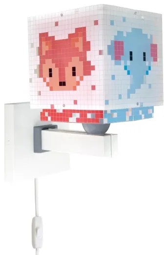 Dalber 63379 - Detské nástenné svietidlo LITTLE PIXEL 1xE27/15W/230V