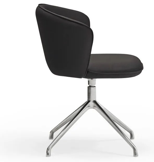 Čierne čalúnené jedálenské kreslá v súprave 2 ks Add – Teulat