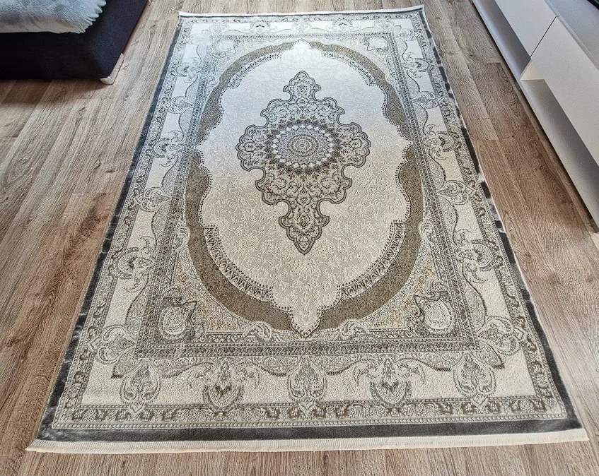 HU Béžovo-sivý koberec Osman Orientalny 29100A GREY Rozmer: 200x290 cm