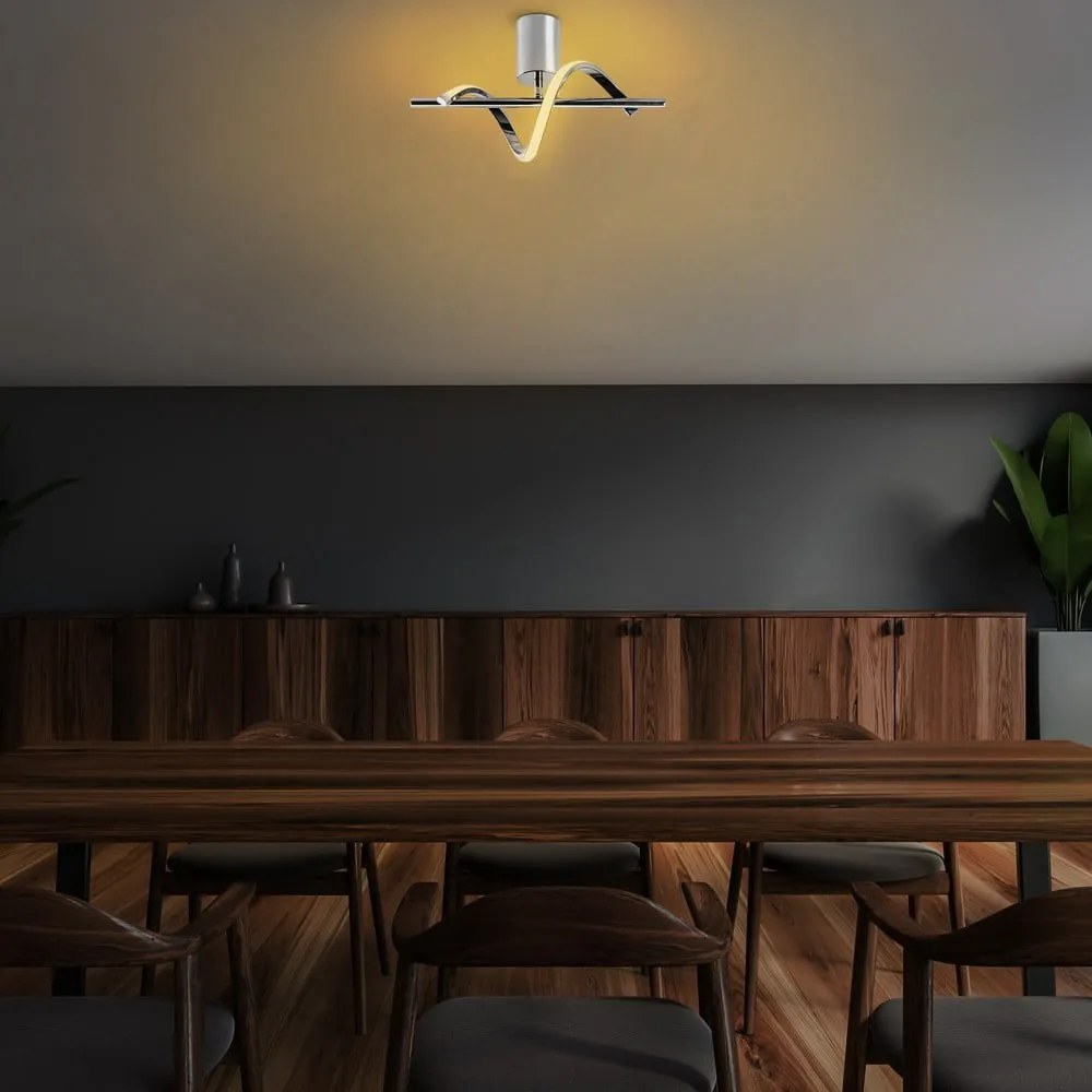 LED stropné svietidlo v striebornej farbe ø 7 cm Likma – Opviq lights