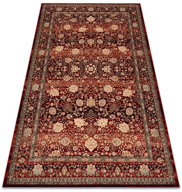 Koberec KASHQAI 4362 300 ornament, bordový / čierny