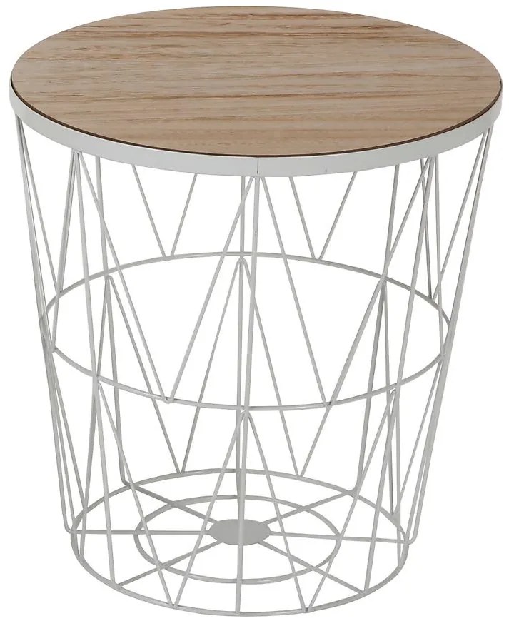 Konferenčný stolík Space biely/drevo