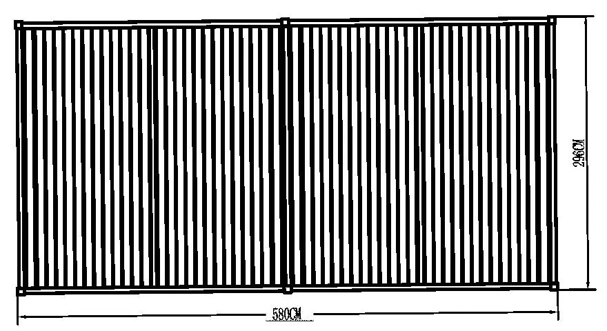 Hliníková bioklimatická pergola s lamelami 5.8 x 3 M