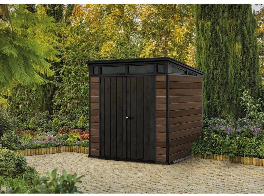 Keter PENT Signature 7 x 7 Walnut, s podlahou