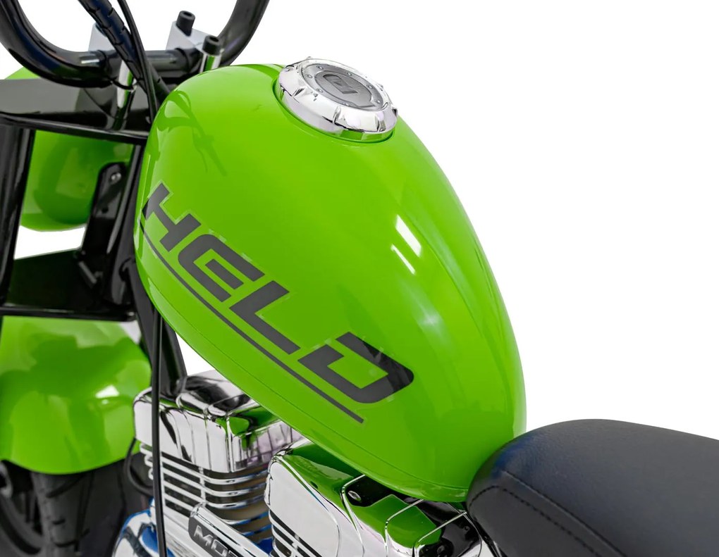 Ramiz Chopper Warrior Zelený motocykel