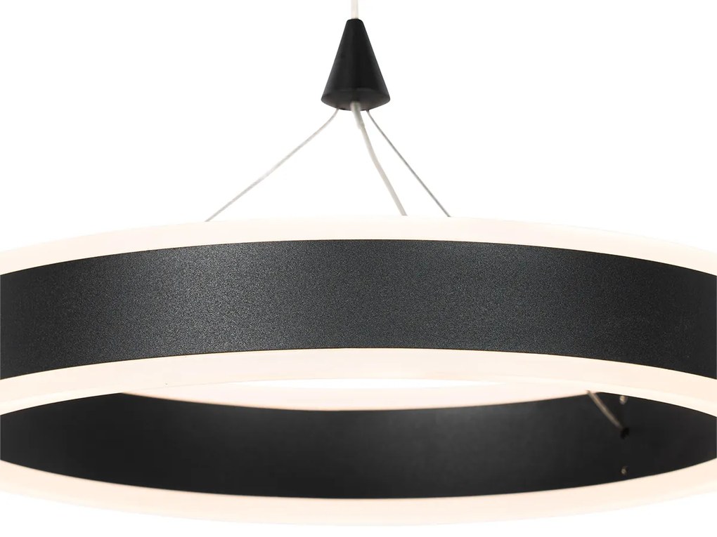 Závesné svietidlo čierne 30 cm vrátane LED 3-stupňový stmievač - Lyani