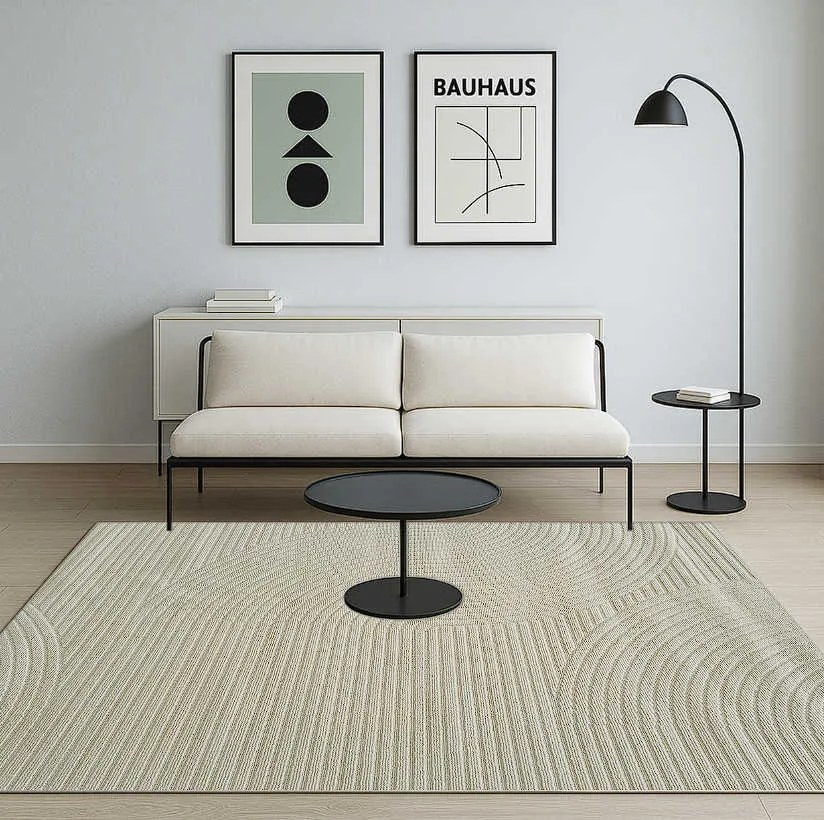 TZ Sivý obdĺžnikový geometrický koberec Strado Polo Path Grey vzor pruhy Rozmer: 120x170 cm