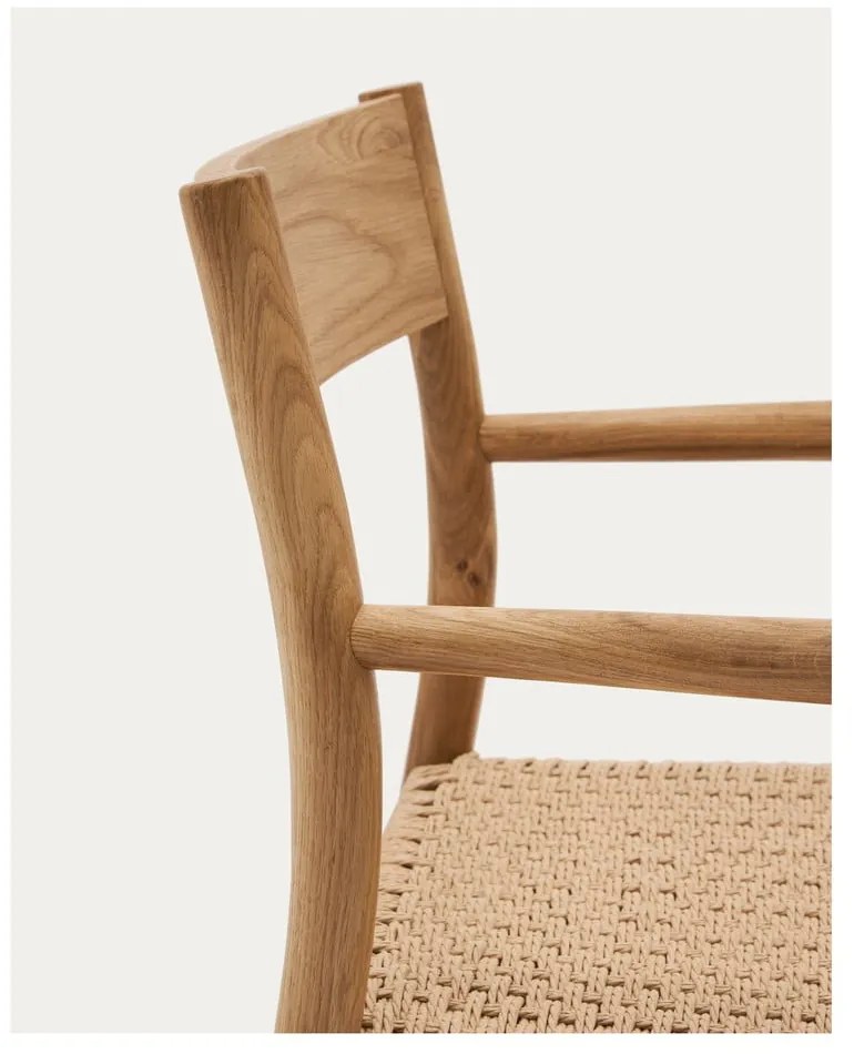 Jedálenská stolička z dubového dreva v prírodnej farbe Yalia – Kave Home