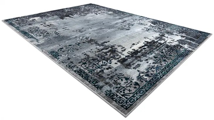 Moderný koberec DE LUXE 2078 ornament vintage - Štrukturálny sivý