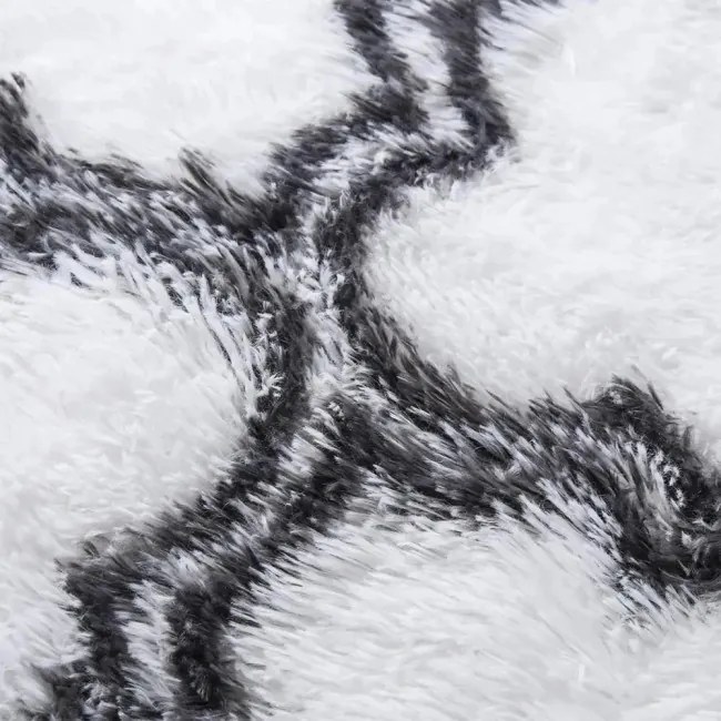 Protišmykový koberec DECOR biely / sivý 1