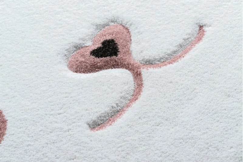 Dywany Łuszczów, Detský kusový koberec Petit Bunny grey kruh, 140x140 (priemer) kruh, šedá, detská izba