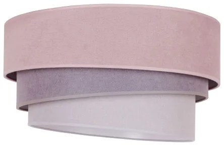 Duolla - Stropné svietidlo TRIO 1xE27/15W/230V pr. 45 cm ružová/šedá/biela