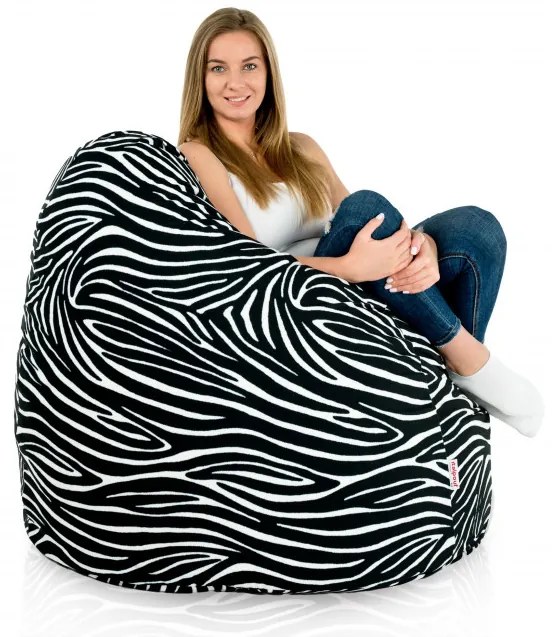 Sedací vak SAKO zebra