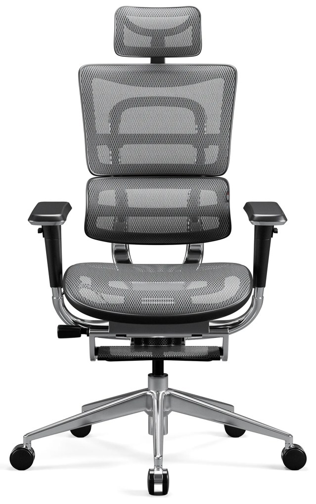 Kancelárska ergonomická stolička Diablo V-Master, čierno-šedá