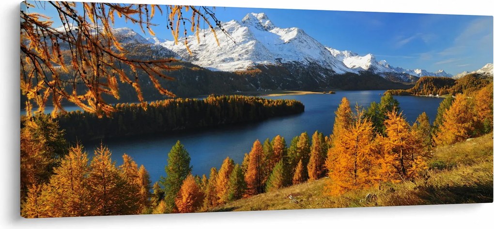 Obraz - Jeseň v Alpách (120x50 cm)