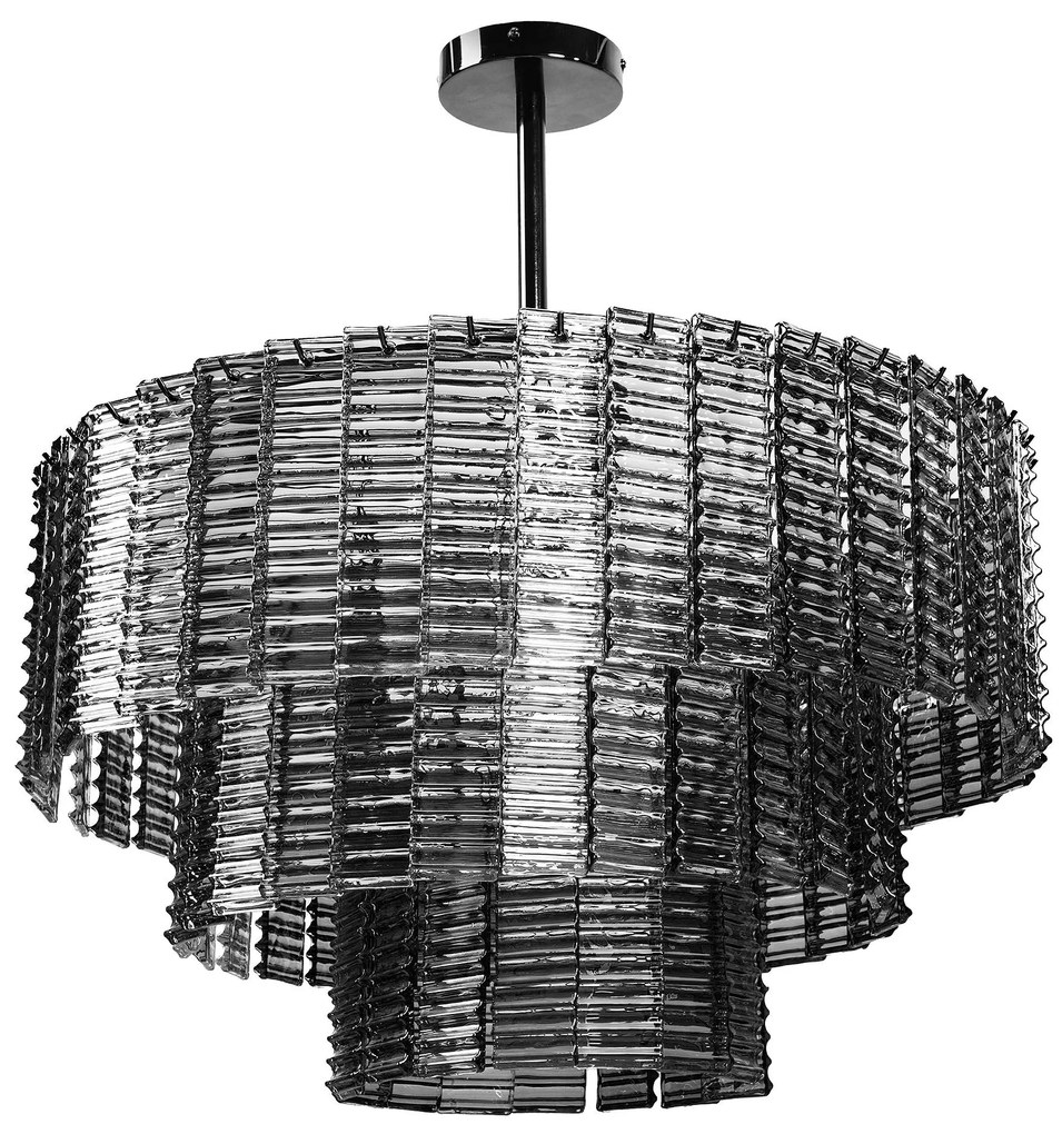 Toolight Toolight, závesné stropné svietidlo 62cm, 8xE14, APP1678-8CP, šedá, OSW-09313
