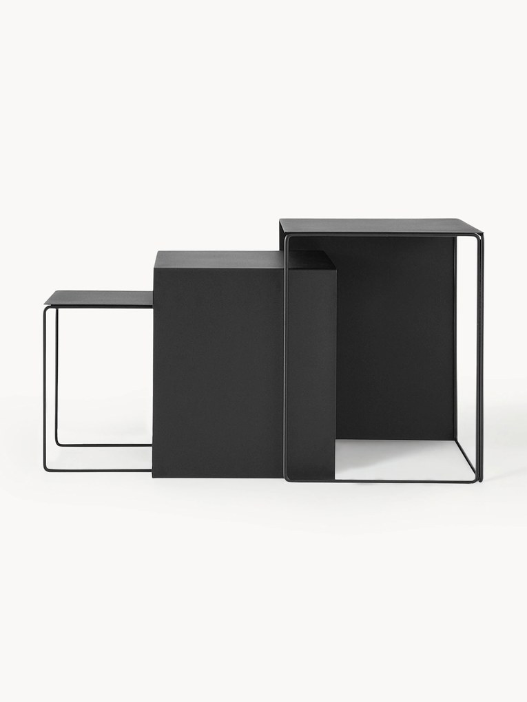 Súprava pomocných stolíkov Cluster, 3 ks