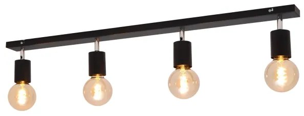 Bodové svietidlo TUNE 4xE27/20W/230V čierna