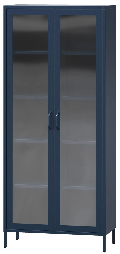 Vitrína ANGELO, 800 x 1850 x 450 mm, Modern: farba granátová