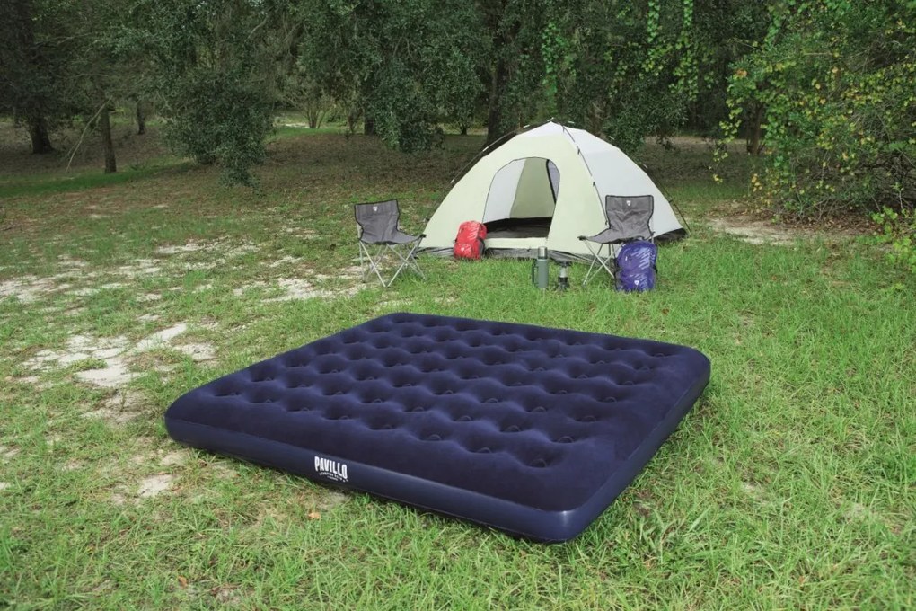 Bestway Matrac látkový 203/183/22 cm modrý