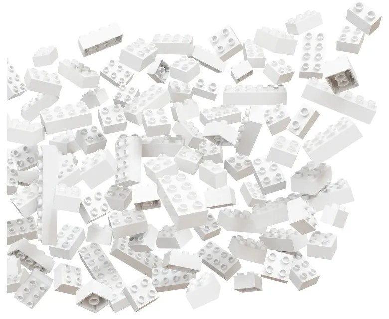 Súprava stavebných kociek ku guličkovej dráhe Hubelino Snow, 120 ks