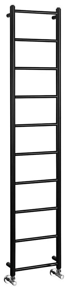 Sapho - Kúpeľňový radiátor DINA 334 W 35x168 cm matná čierna
