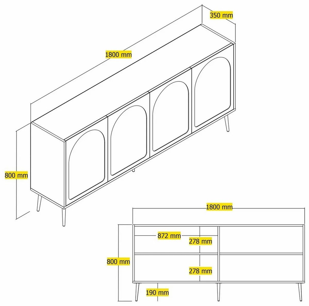 Skrinka Lyon Cream and Gold
