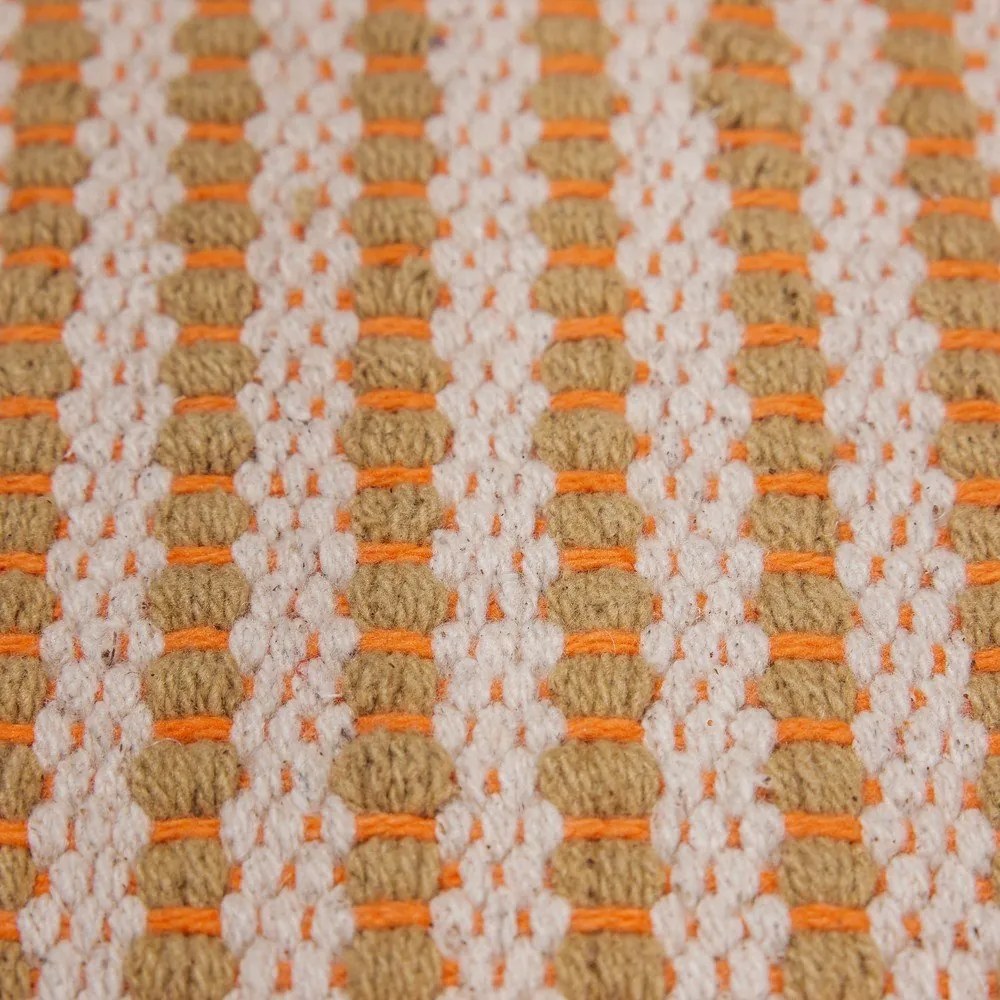 Oranžový taburet Mochi – Hübsch