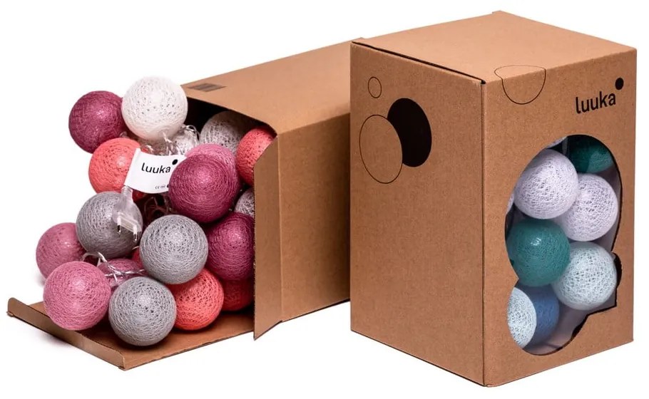 Biela svetelná reťaz s LED žiarovkami Bonami Essentials, 30 svetiel
