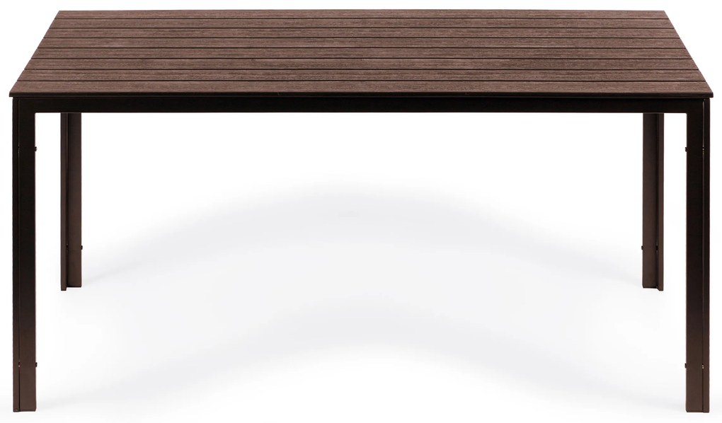 Záhradný cateringový stôl 156 x 78 cm hnedý