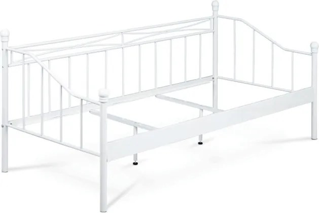 Kovová posteľ 90 cm biela BED-1905 WT