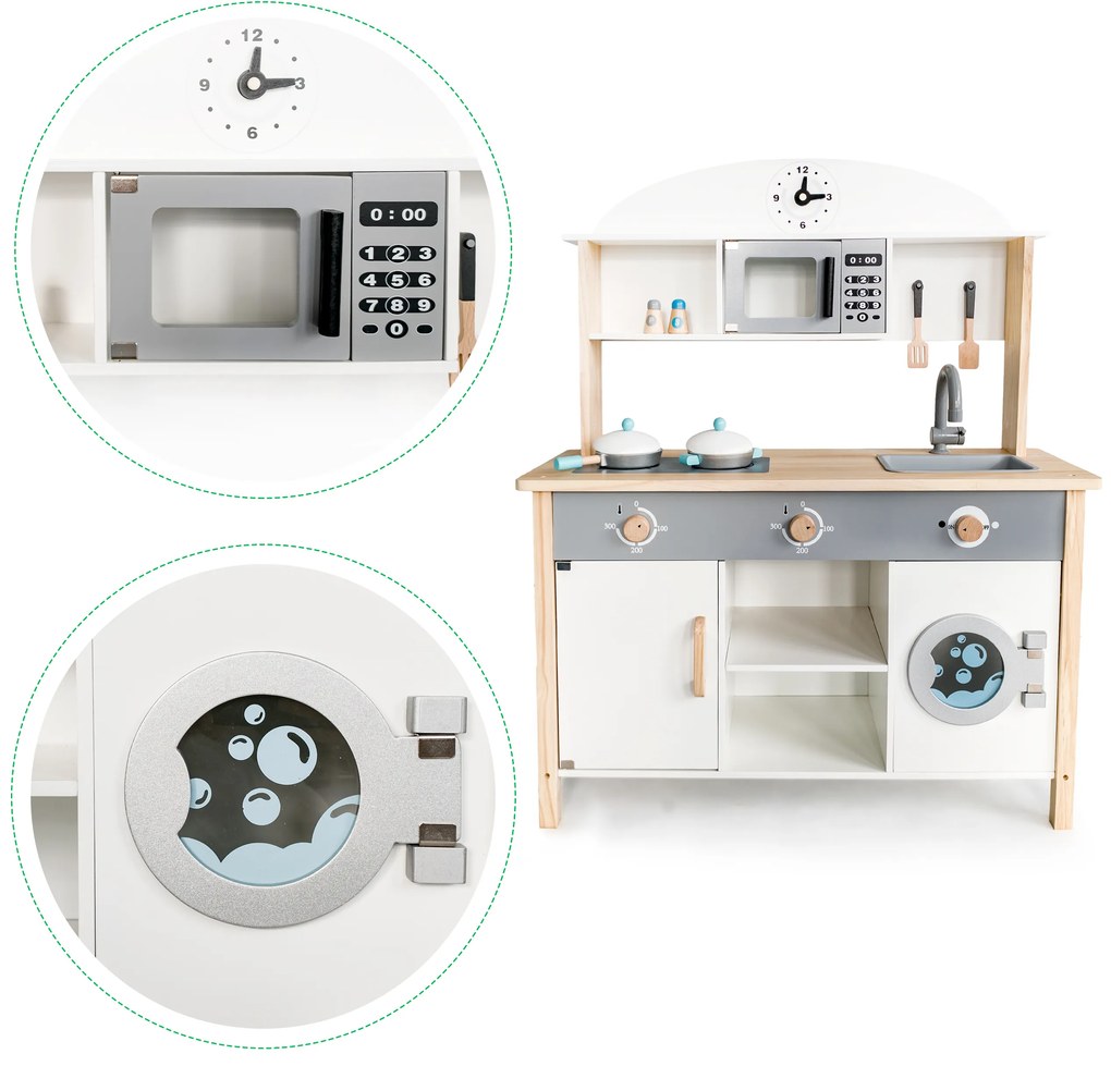 Drevená kuchynka XXL pre deti ECOTOYS