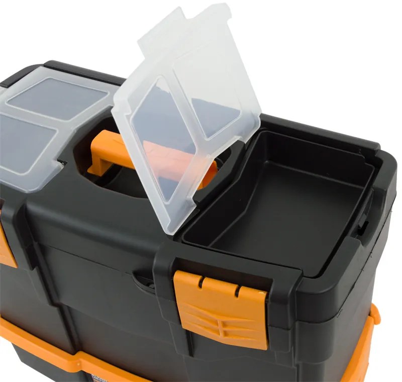 ArtPlast Plastový kufor na náradie s prídavným boxom 420x220x340 mm