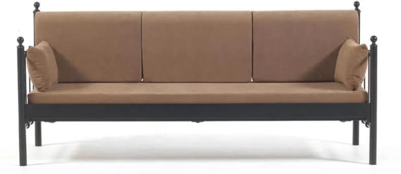Hnedá trojmiestna vonkajšia sedačka Lalas DK, 76 × 209 cm