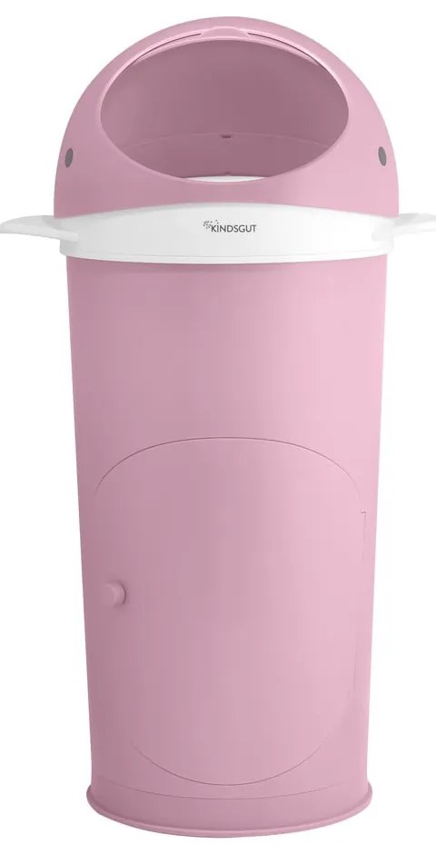 Ružový plastový odpadkový kôš na plienky 25 l Whale – Kindsgut