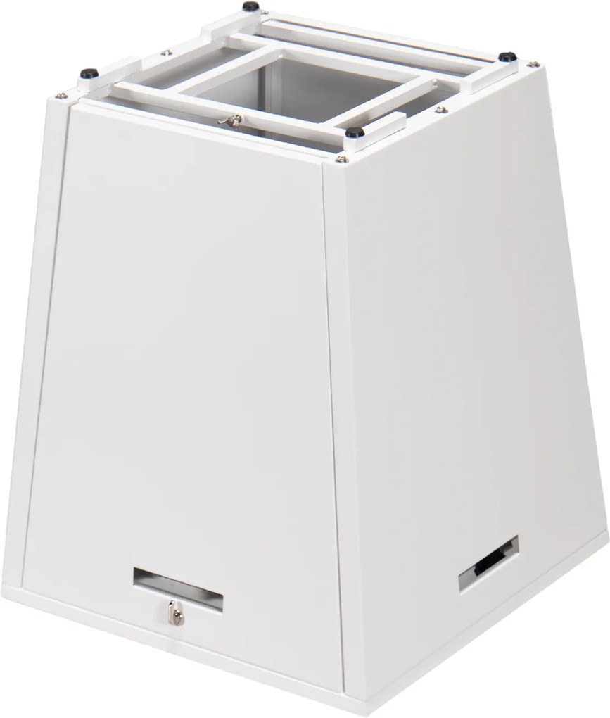 Stôl s plynovým ohniskom Berry biely