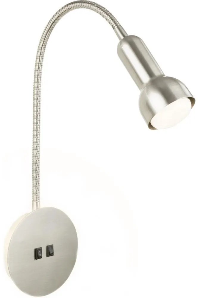 Briloner 2178012 - LED Nástenná flexibilná lampa 1xE14/10W/230V + LED/3W chróm