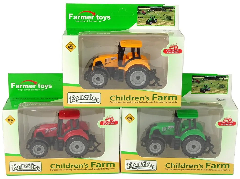Lean Toys Poľnohospodársky Traktor - 3 farby