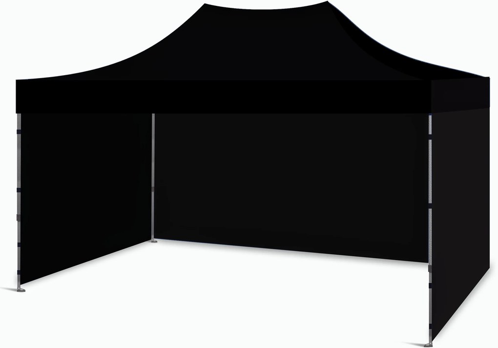 Ekspand Nožnicový stan ŠTANDARD 3x4,5 m ČIERNY