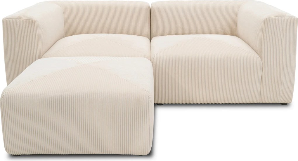 XXXLutz ROHOVÁ SEDAČKA, textil, krémová MID.YOU - Online Only obývacie izby - 001776018417