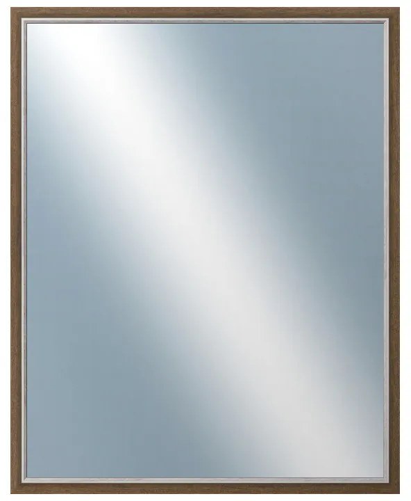 DANTIK - Zrkadlo v rámu, rozmer s rámom 80x100 cm z lišty TAIGA sv.hnedá (3106)