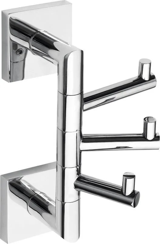 Sapho Sapho, X-SQUARE trojháčik otočný, chróm, XQ204