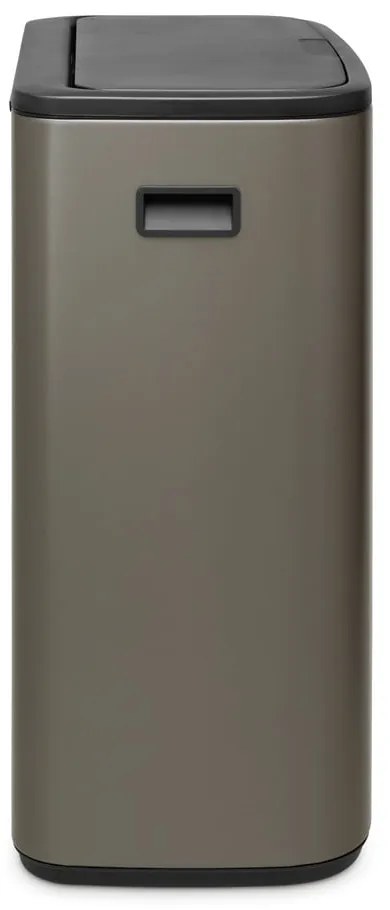 Sivý dotykový oceľový odpadkový kôš 60 l Bo Touch Bin – Brabantia