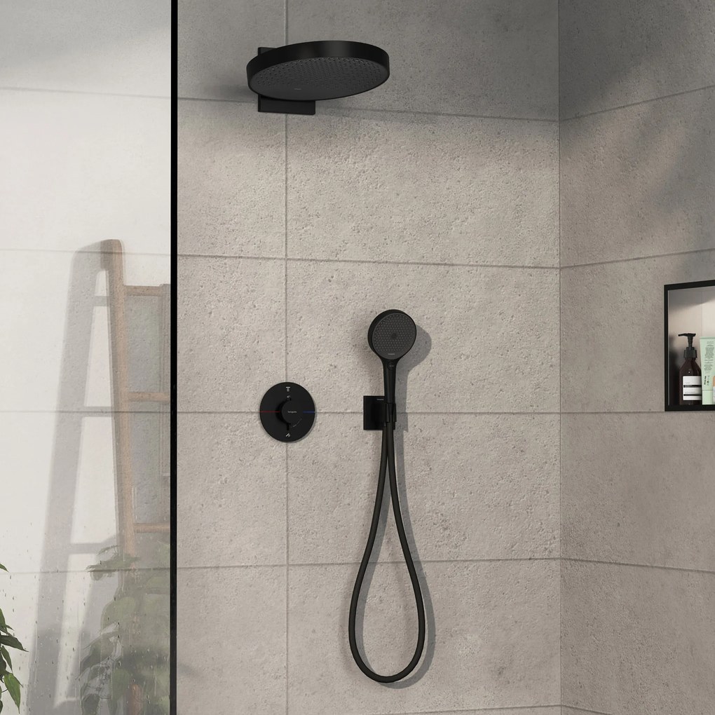 Hansgrohe ShowerSelect Comfort S, termostat pod omietku pre 2 spotrebiče, čierna matná, HAN-15554670